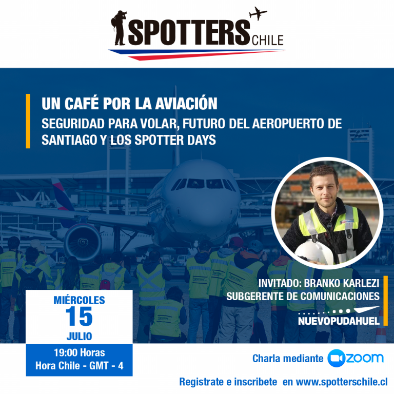 SPOTTERS CHILE REALIZA CON ÉXITO SU PRIMER “CAFÉ POR LA AVIACIÓN” JUNTO A NUEVO PUDAHUEL